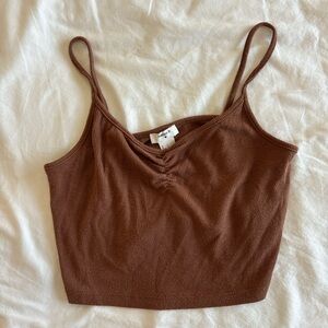 F21 brown cropped tank!